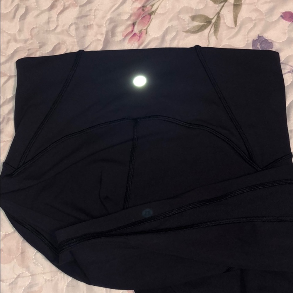 Lulu lemon cropped leggings navy blue